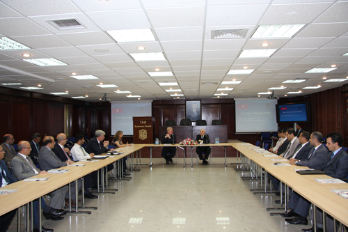 Mr. Talal Abu-Ghazaleh, Ms. Beesan Babieh, Manager of Talal ...