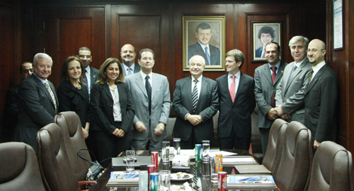 HE Senator Talal Abu-Ghazaleh at the signing ceremony of a ...