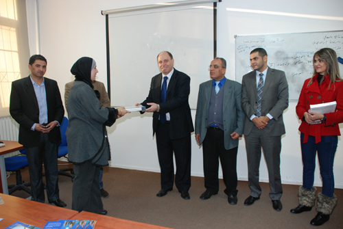 تكريم الهيئة التدريسية في قسم المحاسبة / جامعة اليرموك من قبل المجمع العربي للمحاسبين القانونيين.