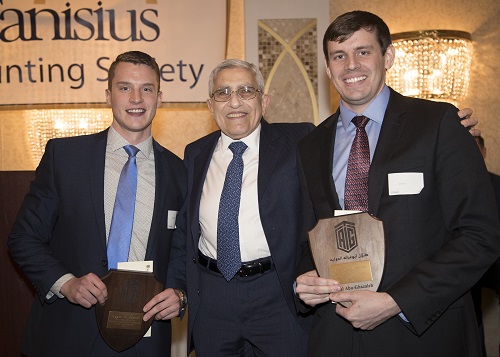 Two students from Canisius College in the United States ...