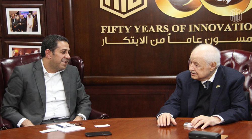 الدكتور طلال أبوغزاله يستقبل رئيس مجلس إدارة جمعية مستثمري شرق عمان الصناعية