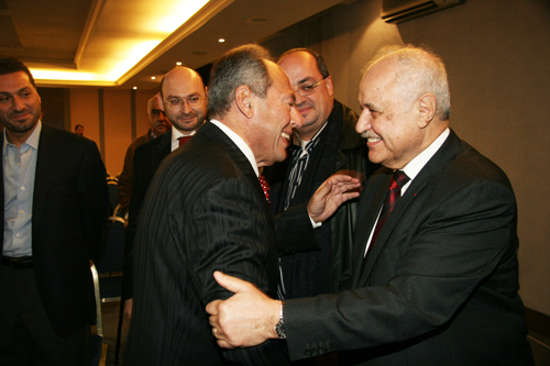 Mr. Talal Abu-Ghazaleh welcoming General Émile Lahoud,  the ...