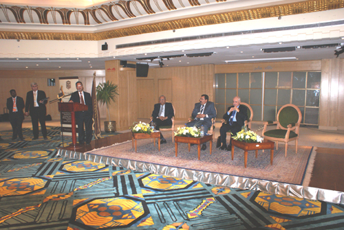 Mr. Talal Abu-Ghazaleh, H.E. Tarek Kamel., the Minister of ...