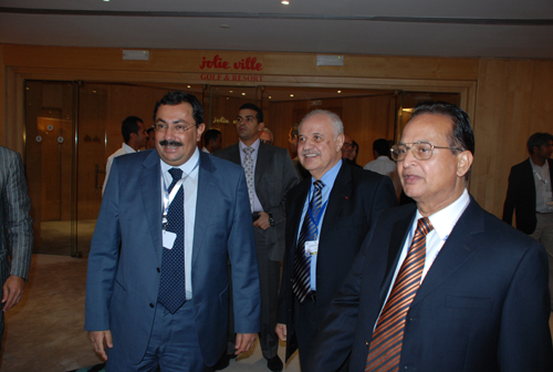 Mr. Talal Abu-Ghazaleh, H.E. Tarek Kamel, the Minister of ...