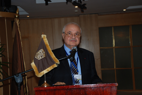 Mr. Talal Abu-Ghazaleh delivering his speech during the ...