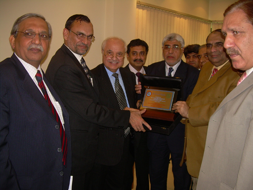 Mr. Talal Abu-Ghazaleh receiving another honorary shield in ...