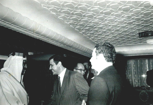 Kuwaiti Counselor receiving Mr. Talal Abu-Ghazaleh