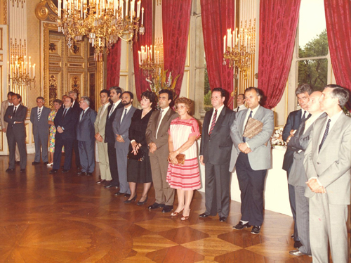 Invitees at Elysee Palace