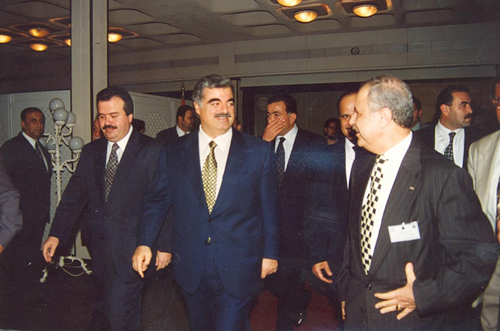 Officials at First Arab Management Conference, Beirut