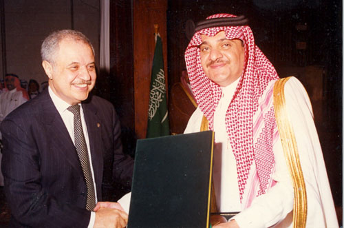 Mr. Abu-Ghazaleh honors the prince