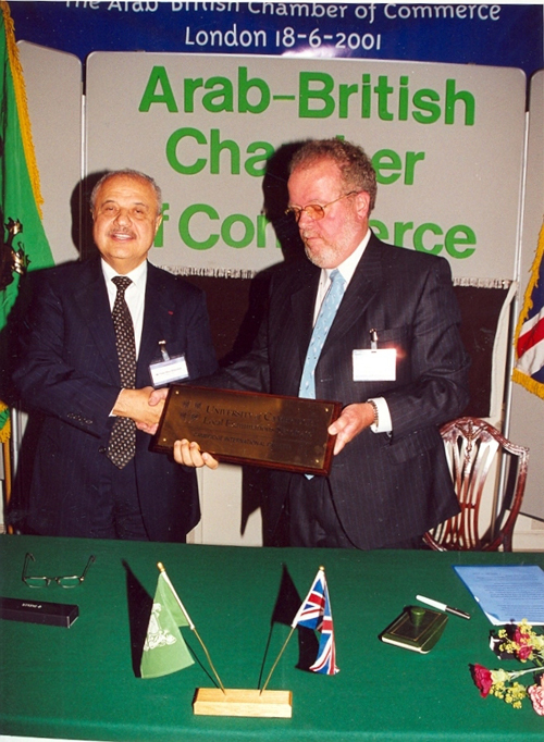 Shield awarded at signing ceremony