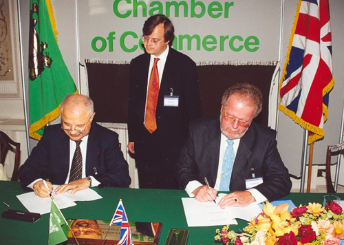Signing by Mr. Abu-Ghazaleh and CIE representative
