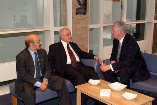 A friendly discussion with Sir Jeremy Hanley, former MP and ...