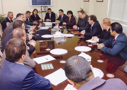 Employees at MoU signing