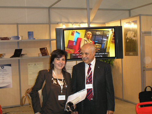 Jordanian Minister and CEO Abu-Ghazaleh at the WSIS