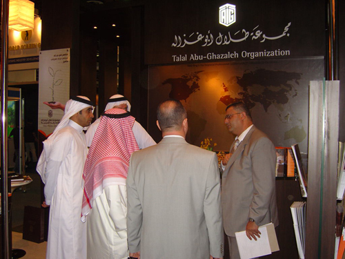 Meetings at TAG-Org GITEX booth in Dubai, UAE, October 2008