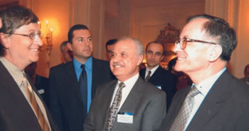 Talal Abu-Ghazaleh and Bill Gates