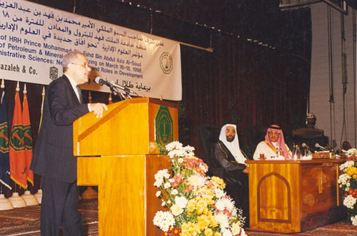 CEO Abu-Ghazaleh delivers a speech at the Conference on ...