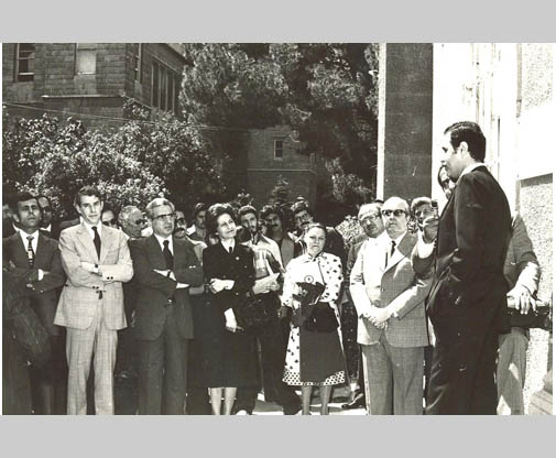 Mr. Abu-Ghazaleh speaks to invitees at the opening of the ...